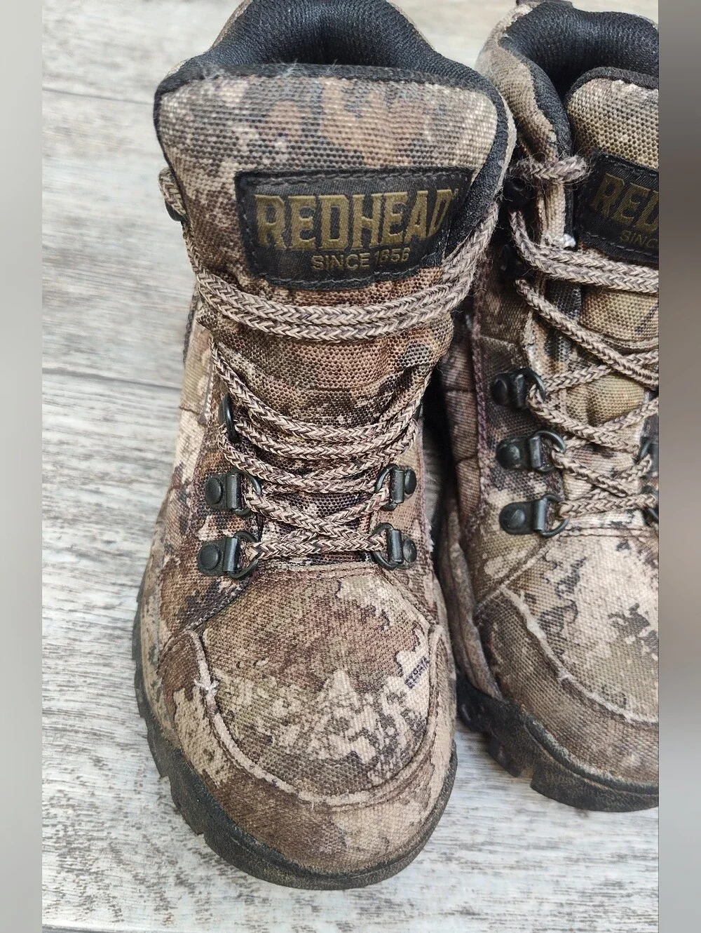 Red Head Kids Timberbuck Camo Hunting Hiking Boots Youth Size 3